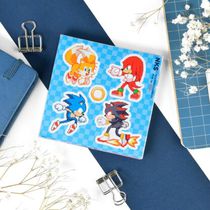 Наклейка Соник - Персонажи 8-бит (Sonic the Hedgehog), стикер NKS card